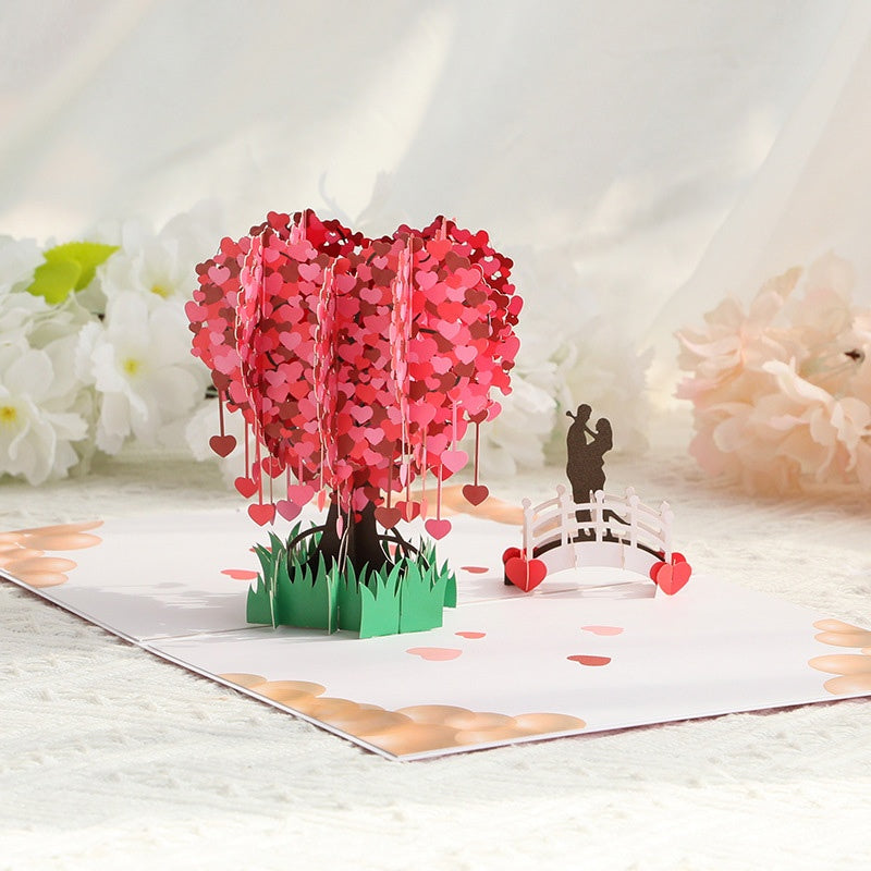 🎁Valentinstagsangebot: 60 % Rabatt💓3D-Pop-Up-Herzbaum-Grußkarte