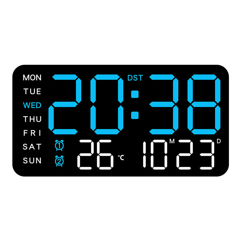📢📢50 % RABATT !! ⏰Multifunktionale dekorative LED-Digital-Wanduhr，Die grenzenlose Digitaluhr für das moderne norwegische Zuhause