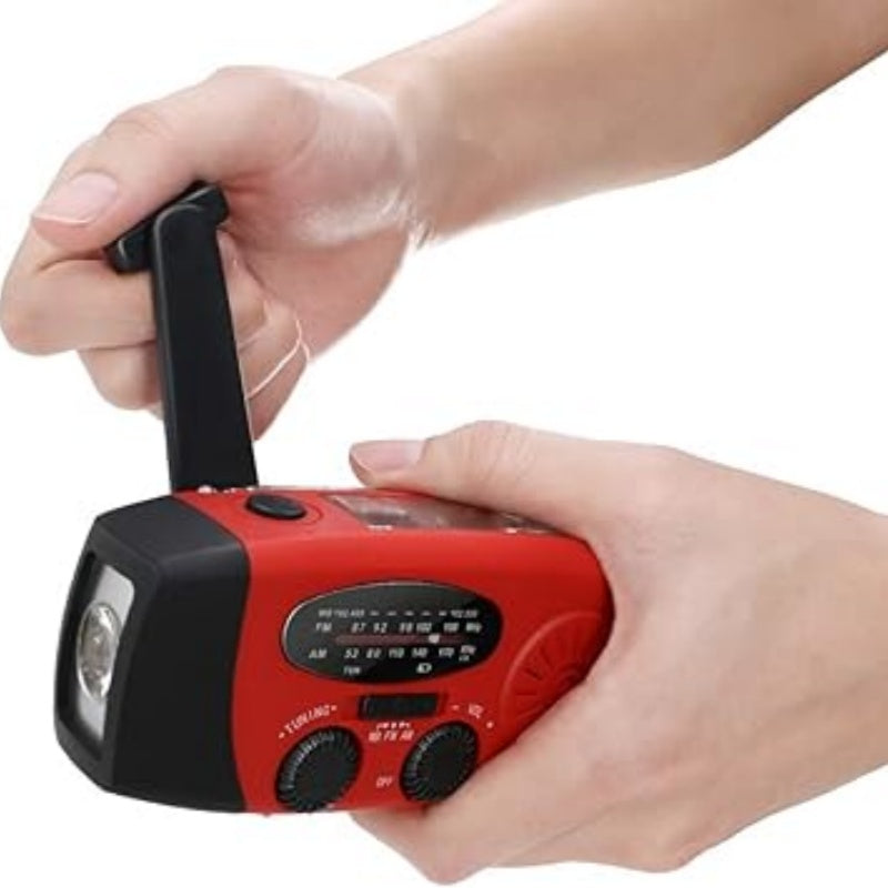📻 60% RABATT! ☀️ Notfallradio – Solar & Kurbelbetrieb, USB-Ladung, Wetteralarm & Robust für Outdoor/Krise 🔋