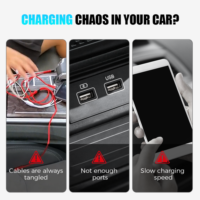 Universeller Dual-Port-FM-Bluetooth-Transmitter für das Aut