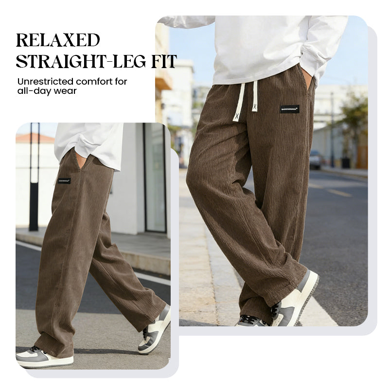✨🔥Herrenhose mit lockerem Schnitt, Kordelzug und Taschen