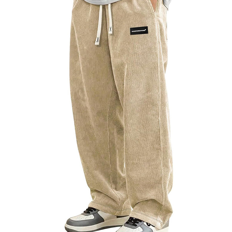 ✨🔥Herrenhose mit lockerem Schnitt, Kordelzug und Taschen