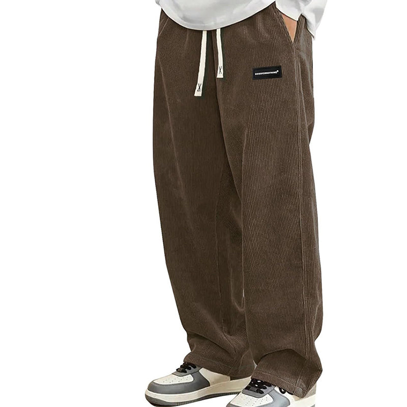 ✨🔥Herrenhose mit lockerem Schnitt, Kordelzug und Taschen