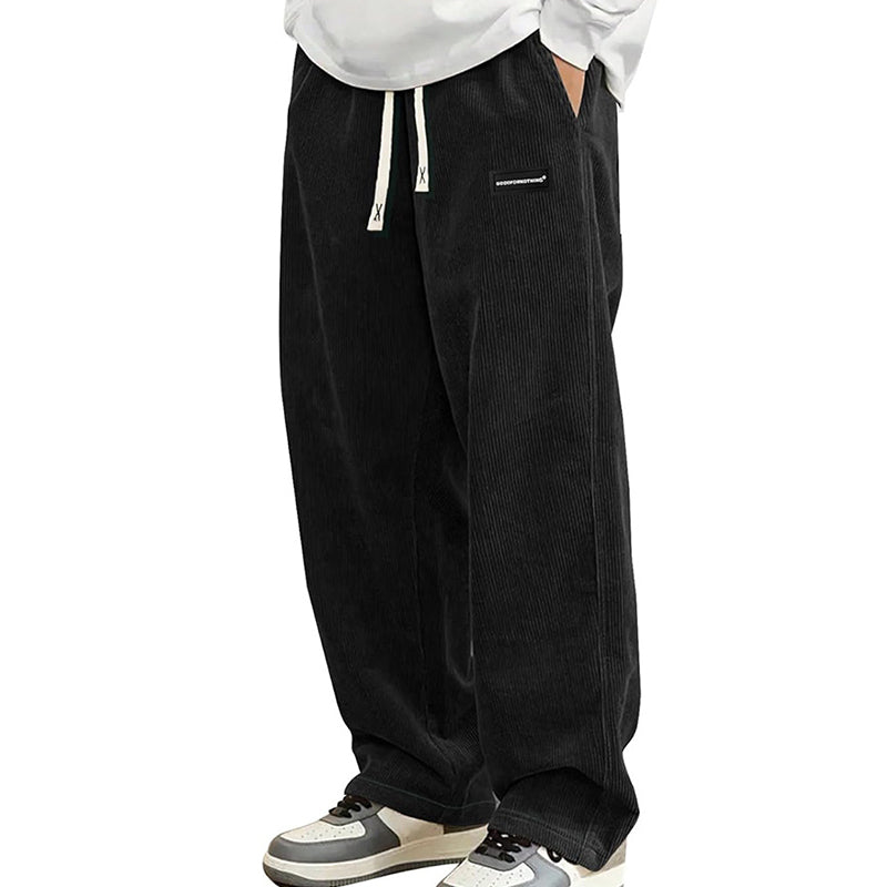 ✨🔥Herrenhose mit lockerem Schnitt, Kordelzug und Taschen