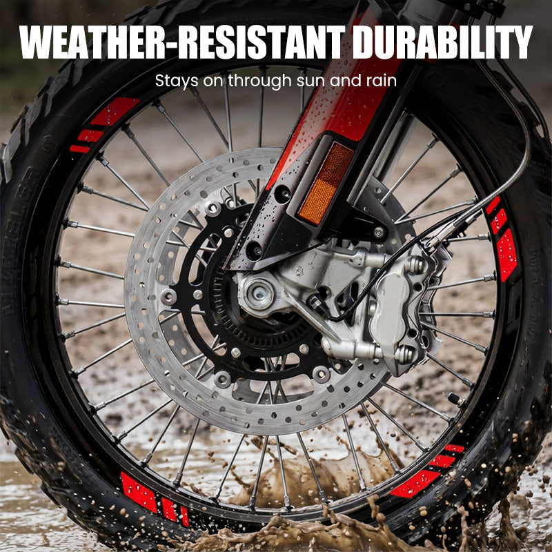 Reflektierende Felgenaufkleber für Motorräder