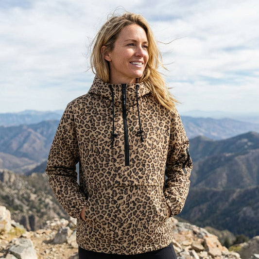 ✨🔥Kapuzenpullover mit Leopardenmuster und Kängurutasche🧥